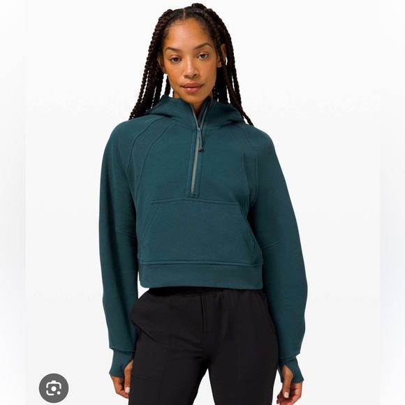lululemon athletica Tops - LULULEMON oversized crop scuba hoodie